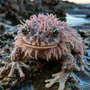 Frog + Sea anemone